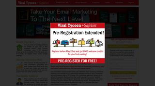 
                            11. Viral Tycoon Safelist - Join Revolution in Email Marketing!