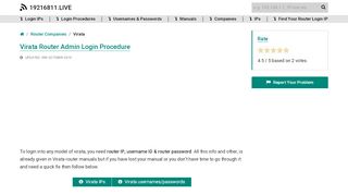 
                            3. Virata Router Admin Login Procedure - 19216811.live