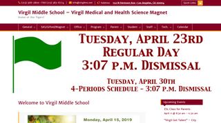
                            9. Virgil Middle School – Virgil Medical and Health Science Magnet ...