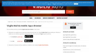
                            3. Virgilio Mail da mobile: App o Browser - Virgilio Aiuto