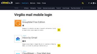 
                            3. virgilio mail mobile login | Download HTML.it