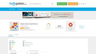 
                            11. Virgin Active South Africa - Hellopeter