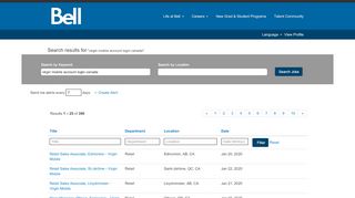 
                            10. Virgin Mobile Account Login Canada - Bell Jobs - Careers at Bell