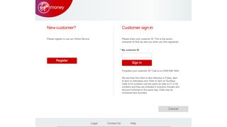 
                            2. Virgin Money plc Online : Sign on :