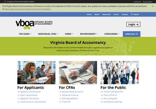 
                            1. Virginia Board of Accountancy Home
