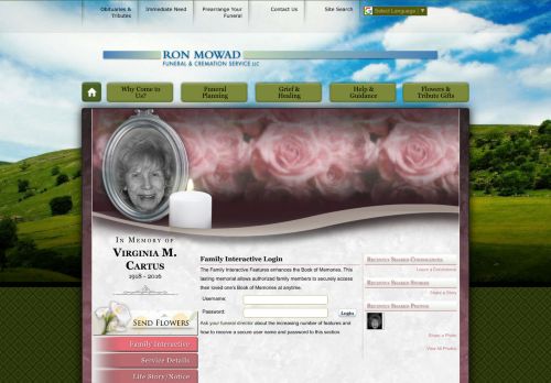 
                            8. Virginia Cartus Login - Union, New Jersey | Ron Mowad Funeral ...