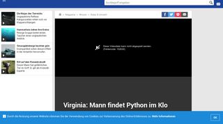 
                            7. Virginia: Mann findet Python im Klo | GMX.AT