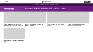 
                            10. Virgo - Horóscopos, Zodiacal, Números Especiales - Univision