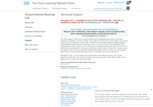 
                            10. (VIRL PE) Support - The Cisco Learning Network Store