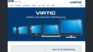 
                            4. virTime - Apps für mobile Zeiterfassung und stationäre ... - Virtic.com