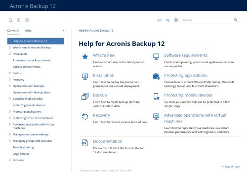 
                            9. Virtual Appliance - Web Help for Acronis Backup 12