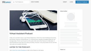 
                            9. Virtual Assistant Podcast | goLance Blog