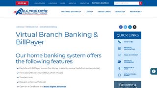 
                            12. Virtual Branch Banking & BillPayer - USPS Federal Credit Union