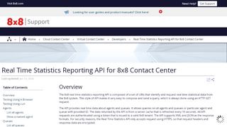 
                            9. Virtual Contact Center Real Time Statistics Reporting API - 8x8 ...