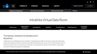 
                            4. Virtual Data Room for M&A Due Diligence | Intralinks