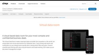 
                            11. Virtual Data Room (VDR) - Citrix Content Collaboration - Citrix