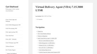 
                            1. Virtual Delivery Agent (VDA) 7.15.3000 LTSR – Carl Stalhood