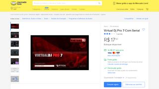 
                            11. Virtual Dj Pro 7 Com Serial - R$ 17,58 em Mercado Livre