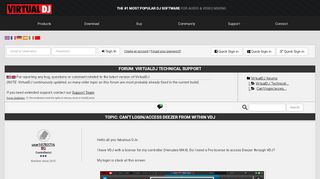 
                            13. VIRTUAL DJ SOFTWARE - Can't login/access Deezer from within VDJ