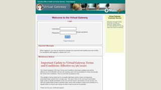 
                            11. Virtual Gateway: Executive Office of Health and Human Services