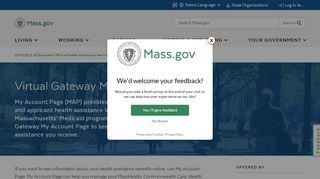 
                            3. Virtual Gateway My Account Page | Mass.gov