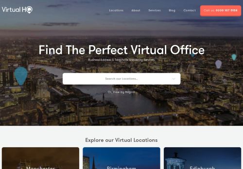 
                            5. Virtual HQ - Find a local Virtual Office for your business