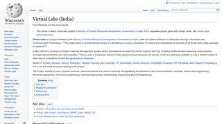 
                            9. Virtual Labs (India) - Wikipedia