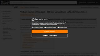 
                            6. Virtual Machine Manager - GUI zur Verwaltung virtueller Maschinen ...