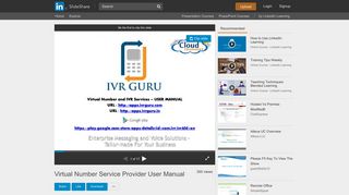 
                            11. Virtual Number Service Provider User Manual - SlideShare