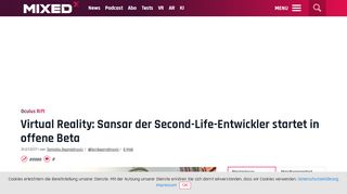 
                            7. Virtual Reality: Sansar der Second-Life-Entwickler startet in offene Beta