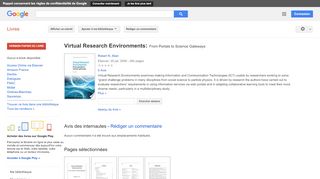 
                            13. Virtual Research Environments: From Portals to Science Gateways