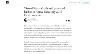 
                            13. Virtual Smart Cards and password hashes in Active Directory 2016 ...