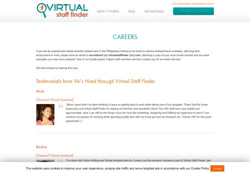 
                            3. Virtual Staff Finder Careers | Virtual Assistants