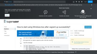 
                            11. virtualbox - How to start using Windows box after vagrant up ...