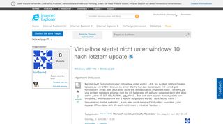 
                            5. Virtualbox startet nicht unter windows 10 nach letztem update ...