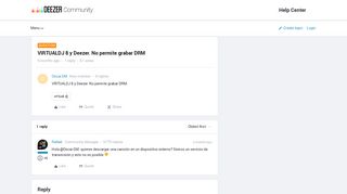 
                            12. VIRTUALDJ 8 y Deezer. No permite grabar DRM | Deezer Community ...