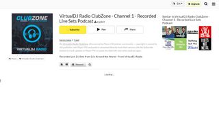 
                            12. VirtualDJ Radio ClubZone - Channel 1 - Recorded Live Sets podcast