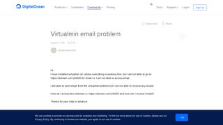 
                            6. Virtualmin email problem | DigitalOcean