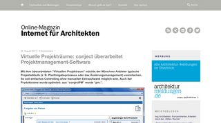 
                            9. Virtuelle Projekträume: conject überarbeitet Projektmanagement ...