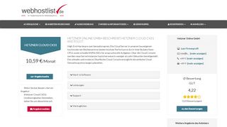 
                            10. Virtuelle Server: Hetzner Cloud CX31 von Hetzner Online GmbH nur ...