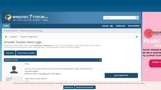 
                            10. Virtuelle Tastatur beim LogIn - Windows 7 Forum