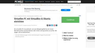 
                            9. Virtuellen PC mit VirtualBox & Ubuntu einrichten - PC-WELT