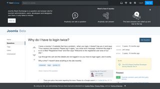 
                            5. virtuemart - Why do I have to login twice? - Joomla Stack Exchange