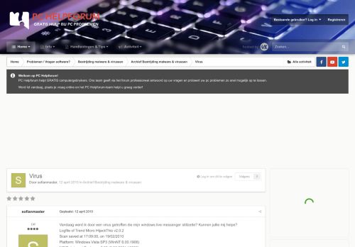 
                            7. Virus - Archief Bestrijding malware & virussen - PC Helpforum