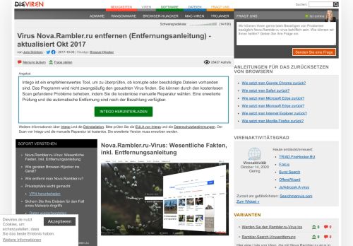 
                            9. Virus Nova.Rambler.ru entfernen (Entfernungsanleitung) - aktualisiert ...