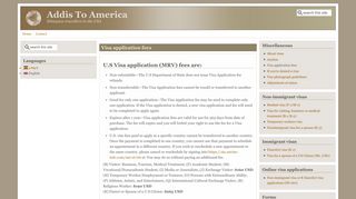 
                            9. Visa application fees | Addis To America