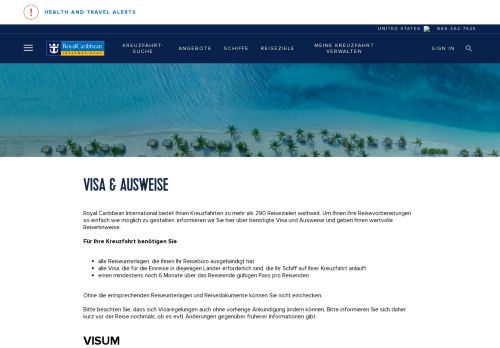 
                            11. Visa & Ausweise - Royal Caribbean