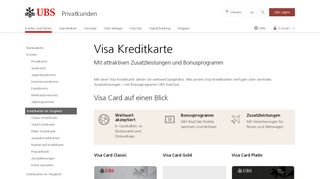 
                            4. Visa Card: Die Kreditkarte mit Bonusprogramm | UBS Schweiz