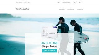 
                            9. Visa Card Kreditkarte: weltweit, schnell, sicher | SimplyCard