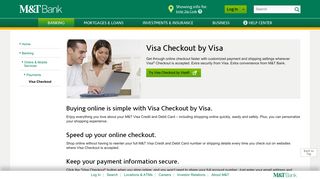 
                            6. Visa Checkout by Visa® - Personal Banking | M&T Bank - mtb MTB